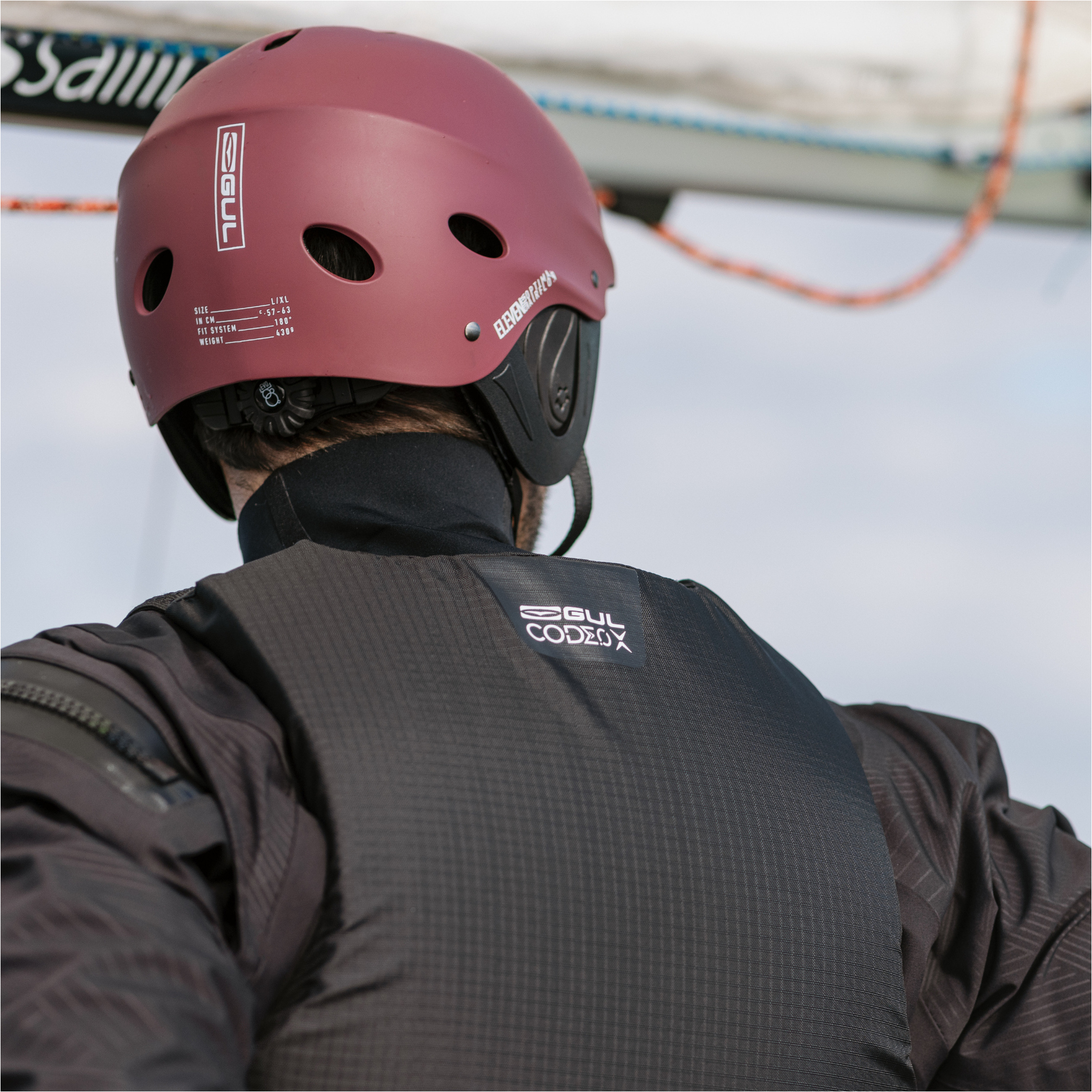 2025 Gul Evo Watersports Helmet AC0104 - Red